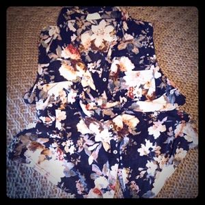 Maurices Floral button shirt